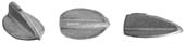 Front sight,
Fowler, Fusil, or Trade Gun,
wax cast steel
